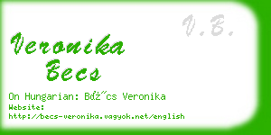 veronika becs business card